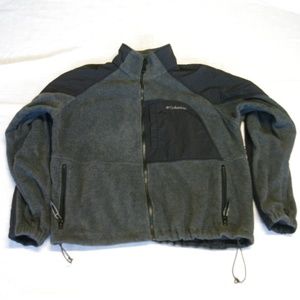 COLUMBIA MEN'S XL FLEECE FULL ZIP JACKET SWEATER